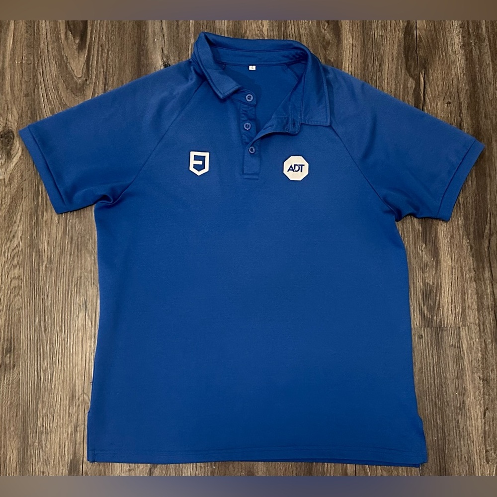 Men’s ADT Logo Employee Blue Performance Polo Shirt- Size Large